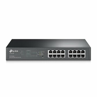 TP-LINK TL-SG1016PE Managed Gigabit Ethernet (10/100/1000) Power over Ethernet (PoE) Zwart