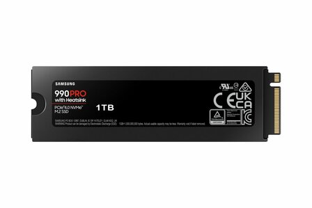 Samsung 990 PRO M.2 1 TB PCIe 4.0 V-NAND MLC NVMe Heatsink