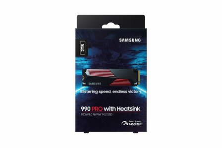 Samsung 990 PRO M.2 2 TB PCIe 4.0 V-NAND MLC NVMe Heatsink