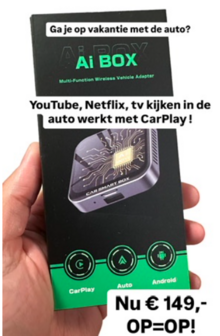 CarPlay Ai Box Lite | Wireless Carplay &amp; Android Auto adapter, YouTube &amp; Netflix 