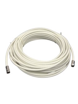 20 meter Triax Koka F6 Plus coax kabel met 2 compressie stekkers