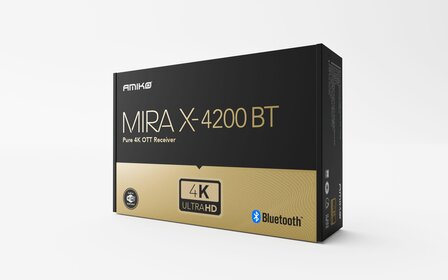 Amiko MiraX HiS-4200 Bluetooth Linux Mediastreamer 4K Ultra HD