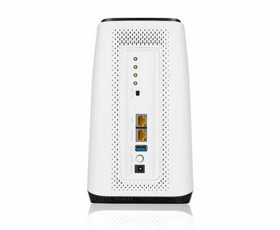 Zyxel FWA510 draadloze router Multi-Gigabit Ethernet Tri-band (2.4 GHz / 5 GHz / 5 GHz) 5G Zwart, Wit