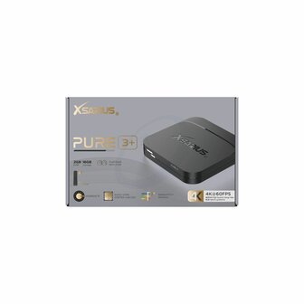 Xsarius Pure 3+ Streaming Box 4K UHD zwart