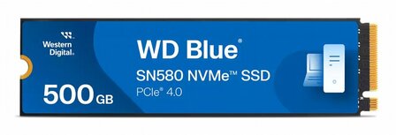 Western Digital Blue SN580 500 GB M.2 PCI Express 4.0 NVMe TLC