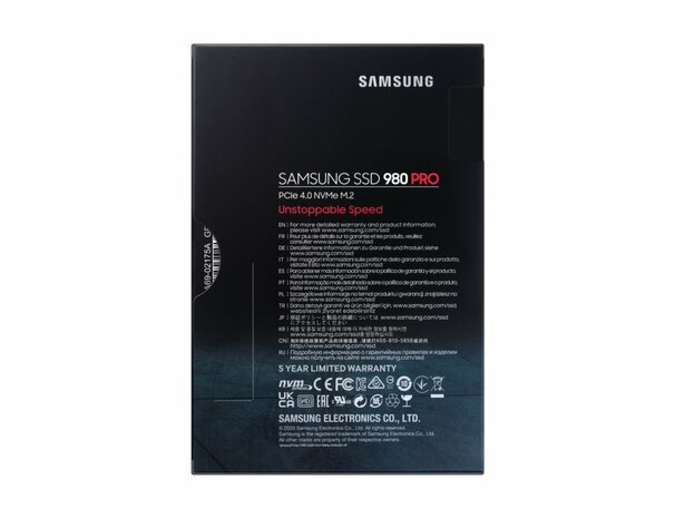 Samsung 980 PRO NVMe - Interne SSD M.2 PCIe - 1 TB