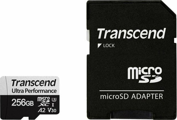 Transcend TS256GUSD340S flashgeheugen 256 GB MicroSDXC UHS-I Klasse 10