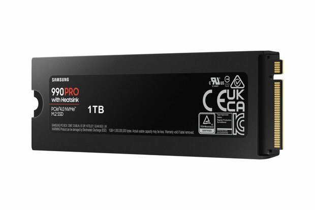 Samsung 990 PRO M.2 1 TB PCIe 4.0 V-NAND MLC NVMe Heatsink