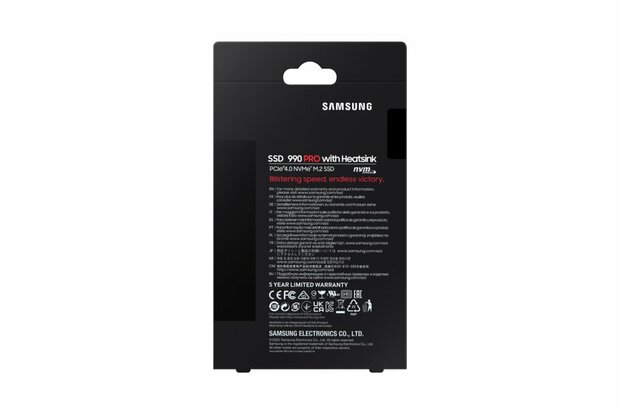 Samsung 990 PRO M.2 1 TB PCIe 4.0 V-NAND MLC NVMe Heatsink