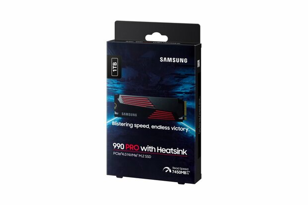 Samsung 990 PRO M.2 1 TB PCIe 4.0 V-NAND MLC NVMe Heatsink