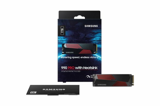 Samsung 990 PRO M.2 1 TB PCIe 4.0 V-NAND MLC NVMe Heatsink