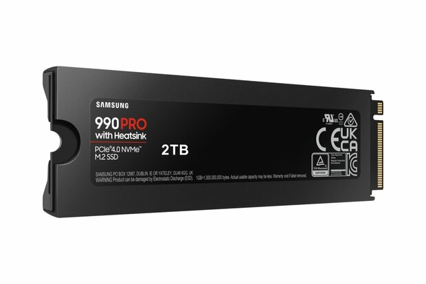 Samsung 990 PRO M.2 2 TB PCIe 4.0 V-NAND MLC NVMe Heatsink