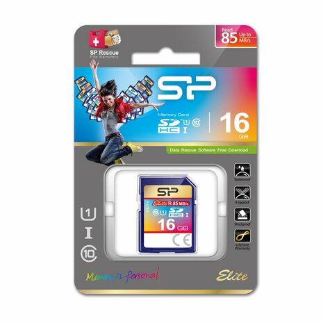 Silicon Power Elite UHS-I, 16GB SDHC Klasse 10