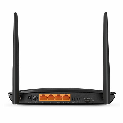 TP-Link Archer MR500 draadloze router Gigabit Ethernet Dual-band (2.4 GHz / 5 GHz) 4G Zwart