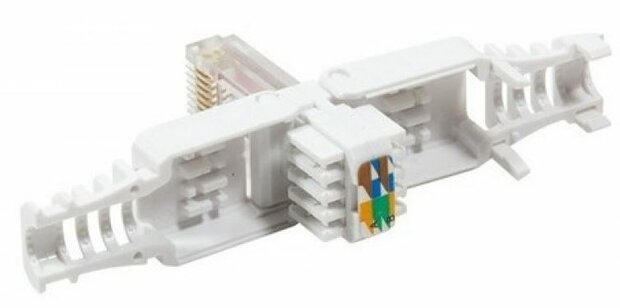 RJ45 Connector Cat6a / Cat7 - LAN stekker - Afgeschermd - FTP voor soepele en stugge kern - Field Plug - Herbruikbaar - Netwerk - Internet 