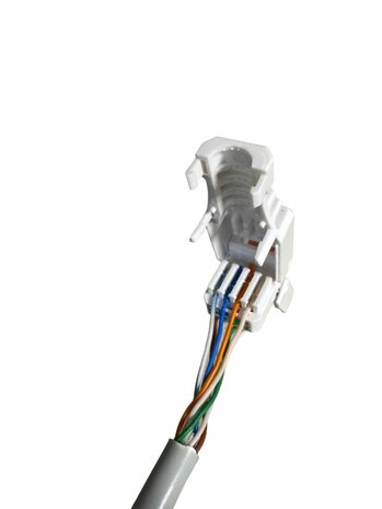 RJ45 Connector Cat6a / Cat7 - LAN stekker - Afgeschermd - FTP voor soepele en stugge kern - Field Plug - Herbruikbaar - Netwerk - Internet 