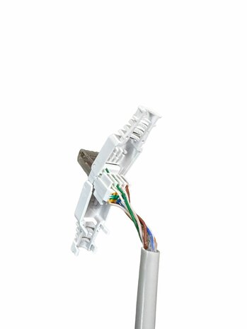 RJ45 Connector Cat6a / Cat7 - LAN stekker - Afgeschermd - FTP voor soepele en stugge kern - Field Plug - Herbruikbaar - Netwerk - Internet 