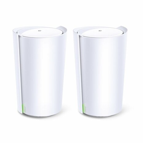 TP-LINK Deco X90 (2-pack) Tri-band (2.4 GHz / 5 GHz / 5 GHz) Wi-Fi 6 (802.11ax) Wit Intern