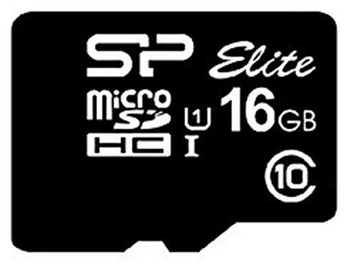 Silicon Power 16GB Elite MicroSDHC Class10 UHS-1 tot 85Mb/s incl. SD-adapter Zwart