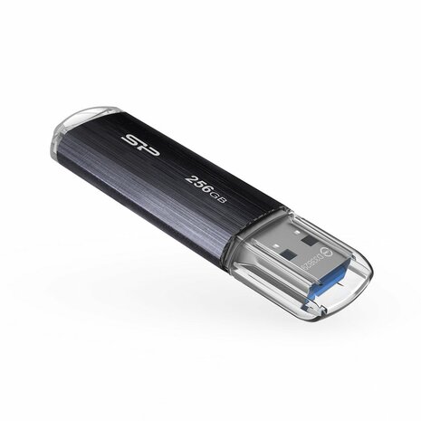 USB Silicon power 256GB 3.0 Zwart