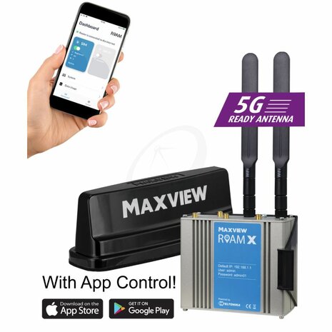 Maxview Roam X Campervan WiFi System (wit) 5G Ready Antenne