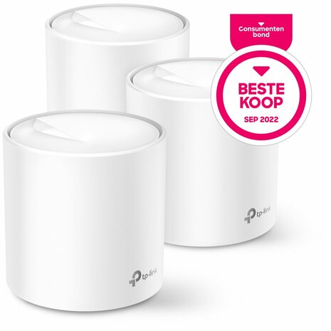 TP-Link Deco X20(3-pack) Dual-band (2.4 GHz / 5 GHz) Wi-Fi 5 (802.11ac) Wit 2 Intern