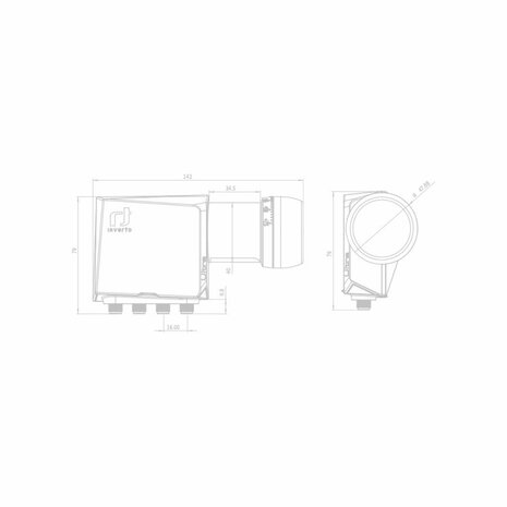 Inverto IDLT-QTL412-ULTRA-OPN HGLN Ultra Quattro 40mm PLLLNB