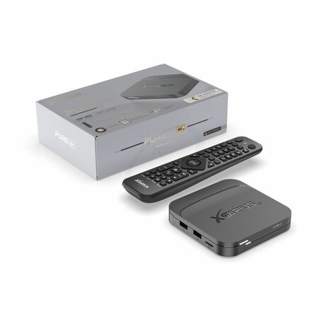 Xsarius Pure 3+ Streaming Box 4K UHD zwart