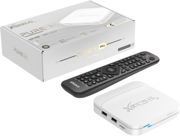 Xsarius Pure 3+ Streaming Box 4K UHD - wit