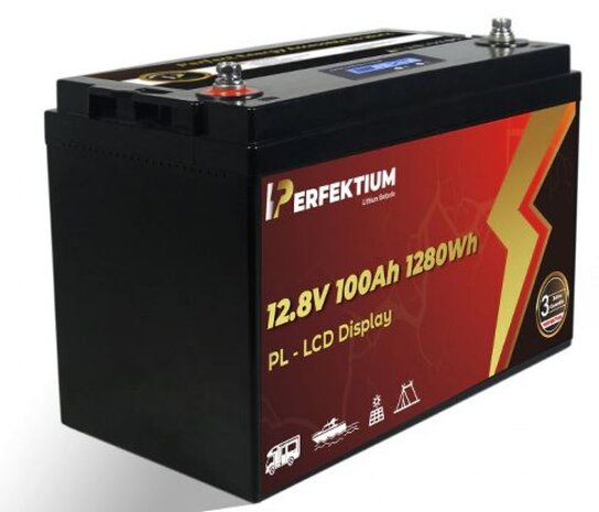 Perfektium PL-LCD LiFePo4 12.8V 100Ah BMS 3 jaar g