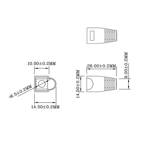 Nedis RJ45 Trekontlasting