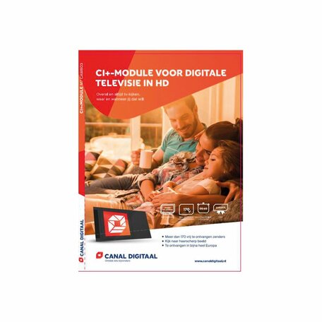 Hoofdkaart CanalDigitaal met CI+ module