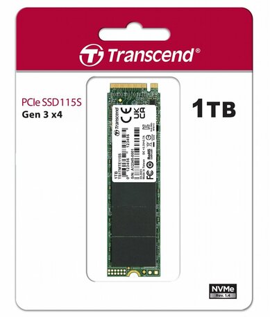 Transcend PCIe SSD 115S 1 TB M.2 PCI Express 3.0 NVMe 3D NAND