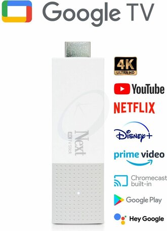 Google TV Next 4K TV-Stick - Chromecast ingebouwd